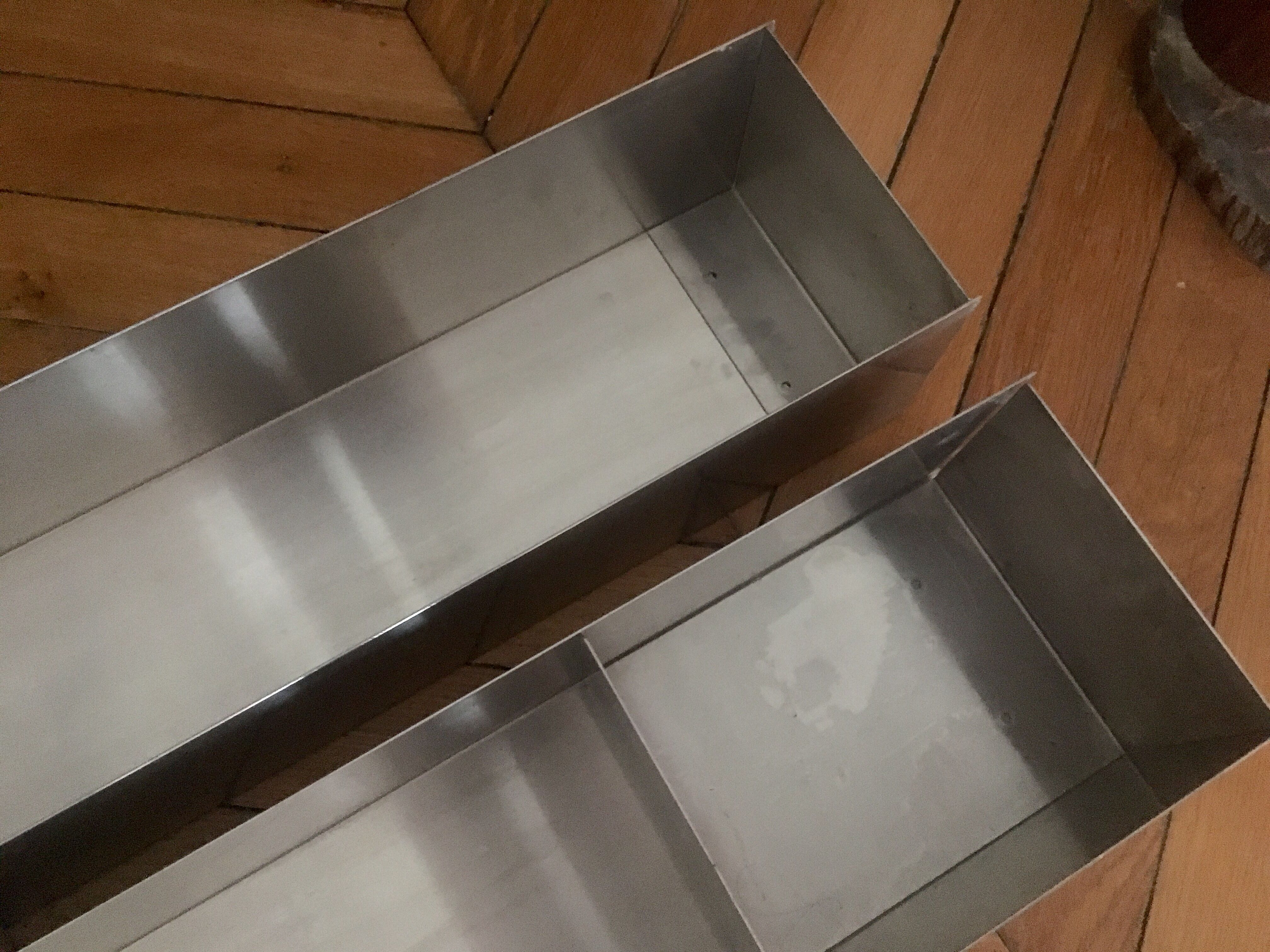 Wall storage space in stainless steel industrial steel designer