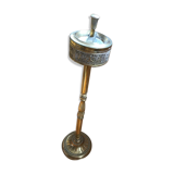 Vintage stand ashtray in gilded metal