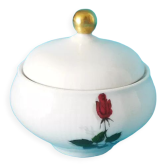 Porcelain sweetener Winterling Bavaria decoration with red rose