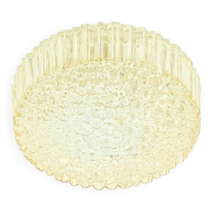 plafonnier en verre ambré