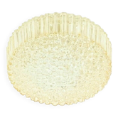 Plafonnier en verre ambré à bulles, style Mid-Century, par H. Tynell pour Limburg, années 1970