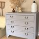 Antique blue commode