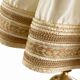Empire style table lamp with lion heads – gilded bronze and pleated shade