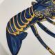 Blue Lobster Plate in Pillivuyt Porcelain