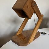 Articulated lamp in mountain chalet pine wood 1960
