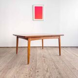Table à manger danoise Mid-Century Modern en teck, Danemark, années 1960