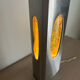 Vintage Space Age glitter lamp brushed aluminium year