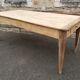Table de ferme 2 tiroirs peuplier et chataignier