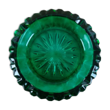 Cendrier en verre vert