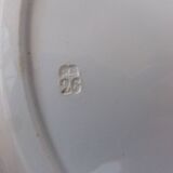 Hollow plate Digoin Sarreguemines pattern