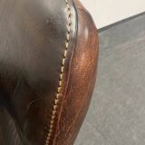 Vintage Brown Leather De Sede Ds 50 leather arm chair from 1970's