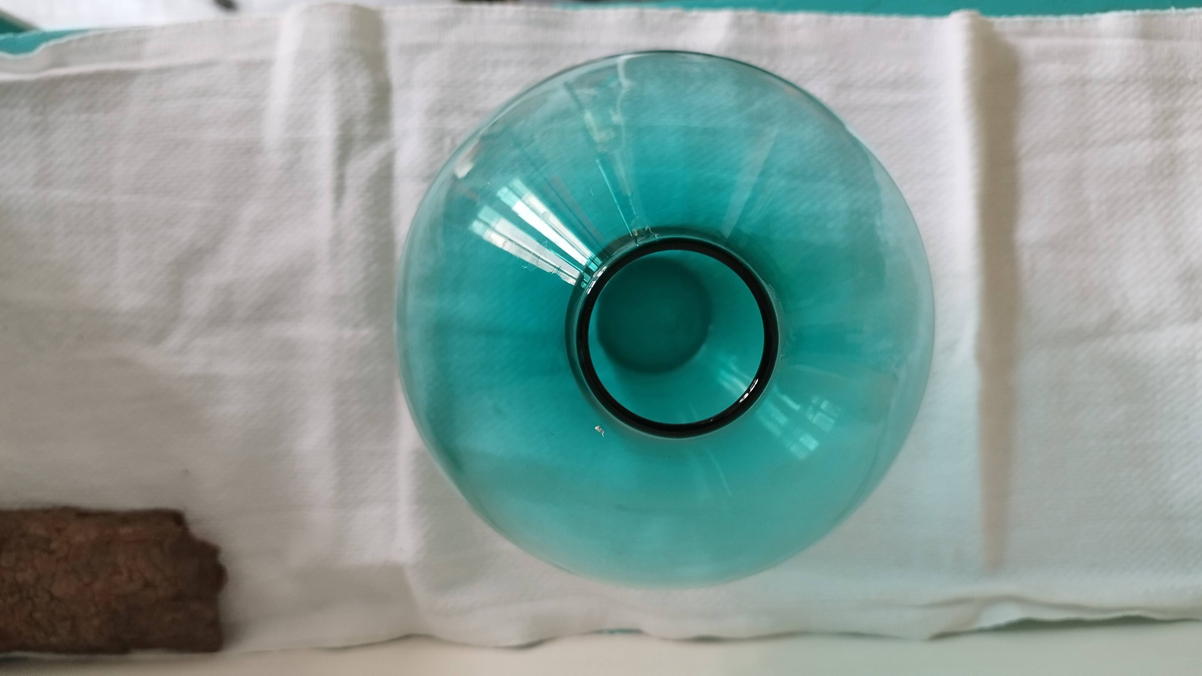 Green glass vase, Swedish modern, Arthur Percy,