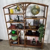 Rattan bookcase