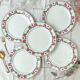 5 flat plates digoin sarreguemines model "mariette"