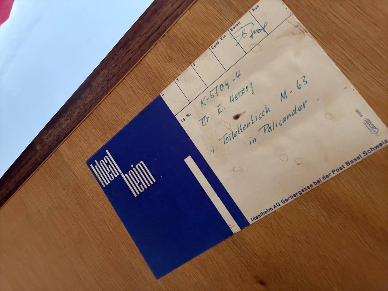 Old dressing table desk design 50s Idealheim Dieter Wäckerlin vintage