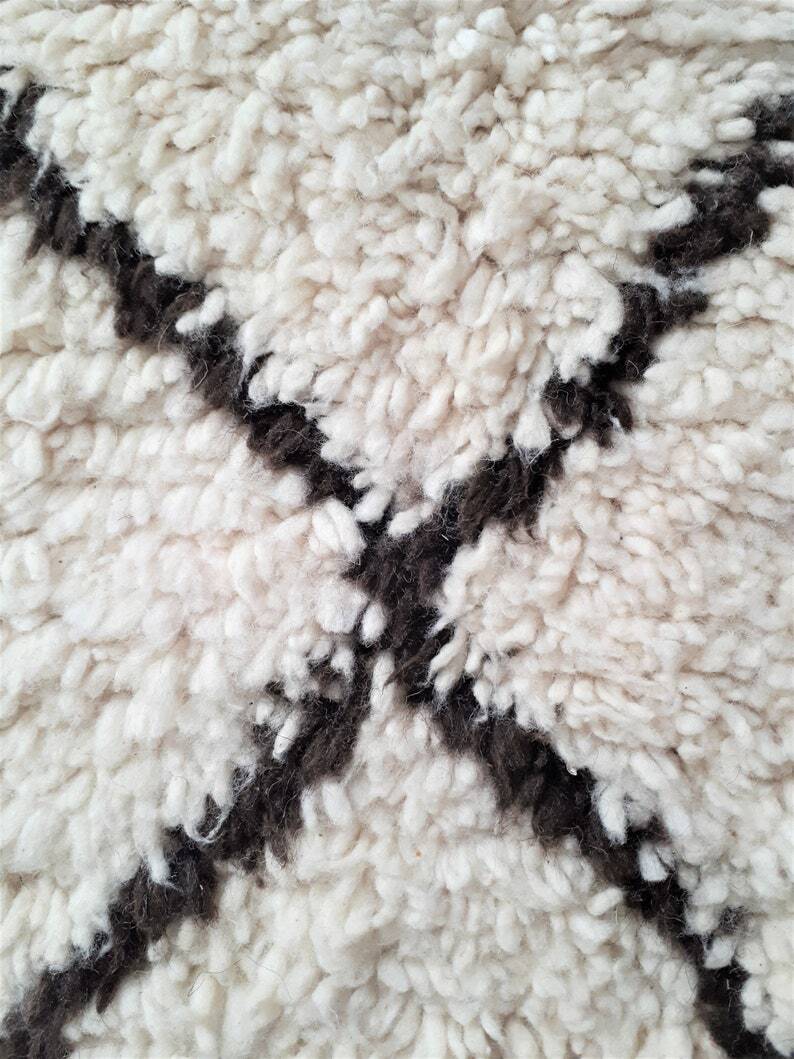 Tapis marocain en laine naturel 250/150