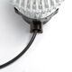 Black bakelite and pressed glass wall lamp, czechoslovakia 1950s