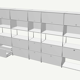 Bibliotheque usm blanc et metal