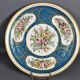 Plat porcelaine beau décor fleuri marque apocryphes de  Sèvres BS