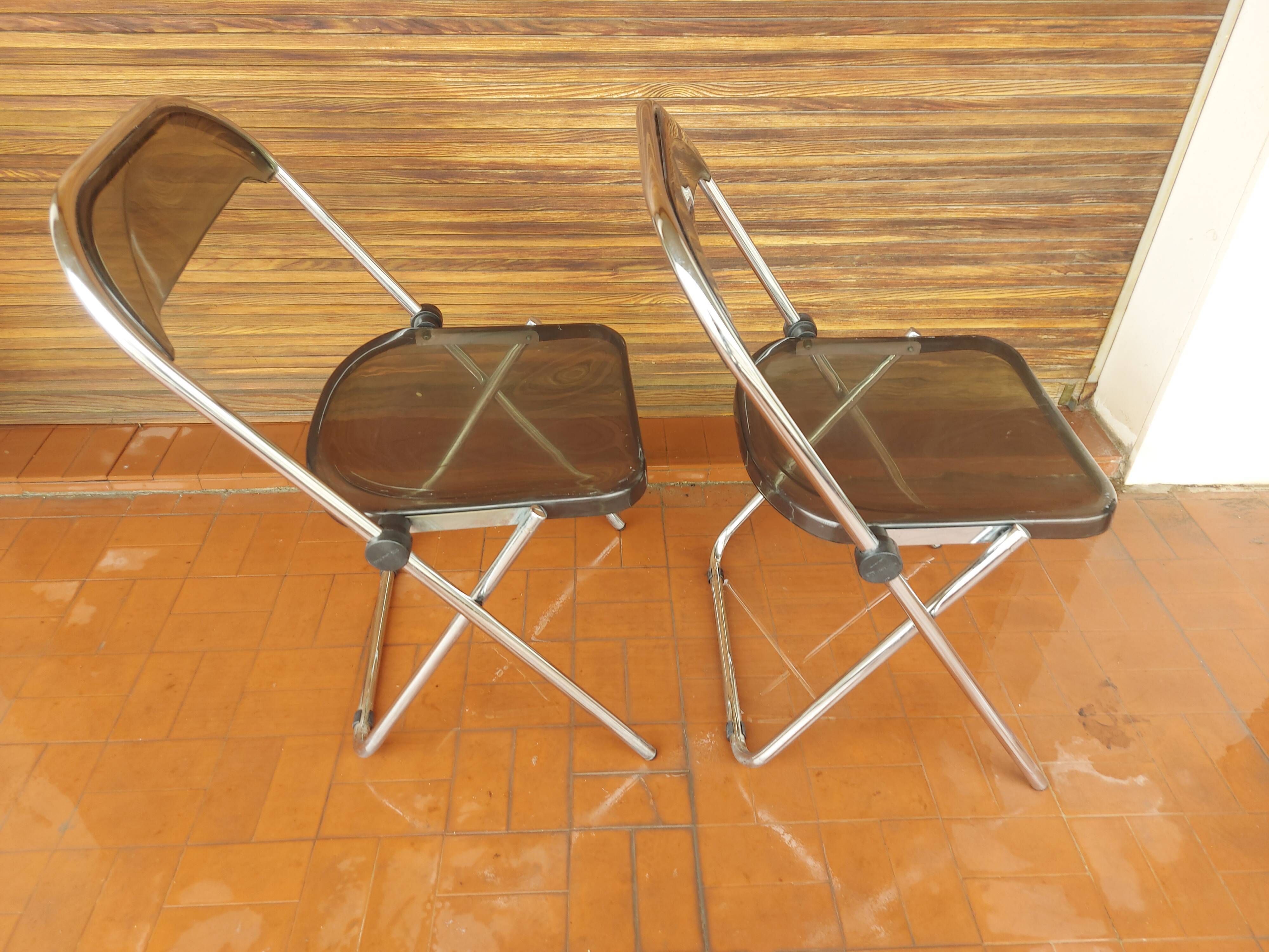2 folding chairs in plexi , Itialienne , 2inn in Lissone