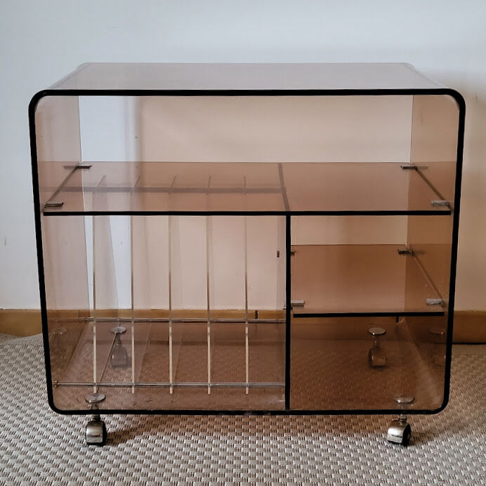 Design plexiglass hi-fi / TV cabinet