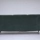1960s, Danish 3-seater sofa, original turquoise-green furniture velour.