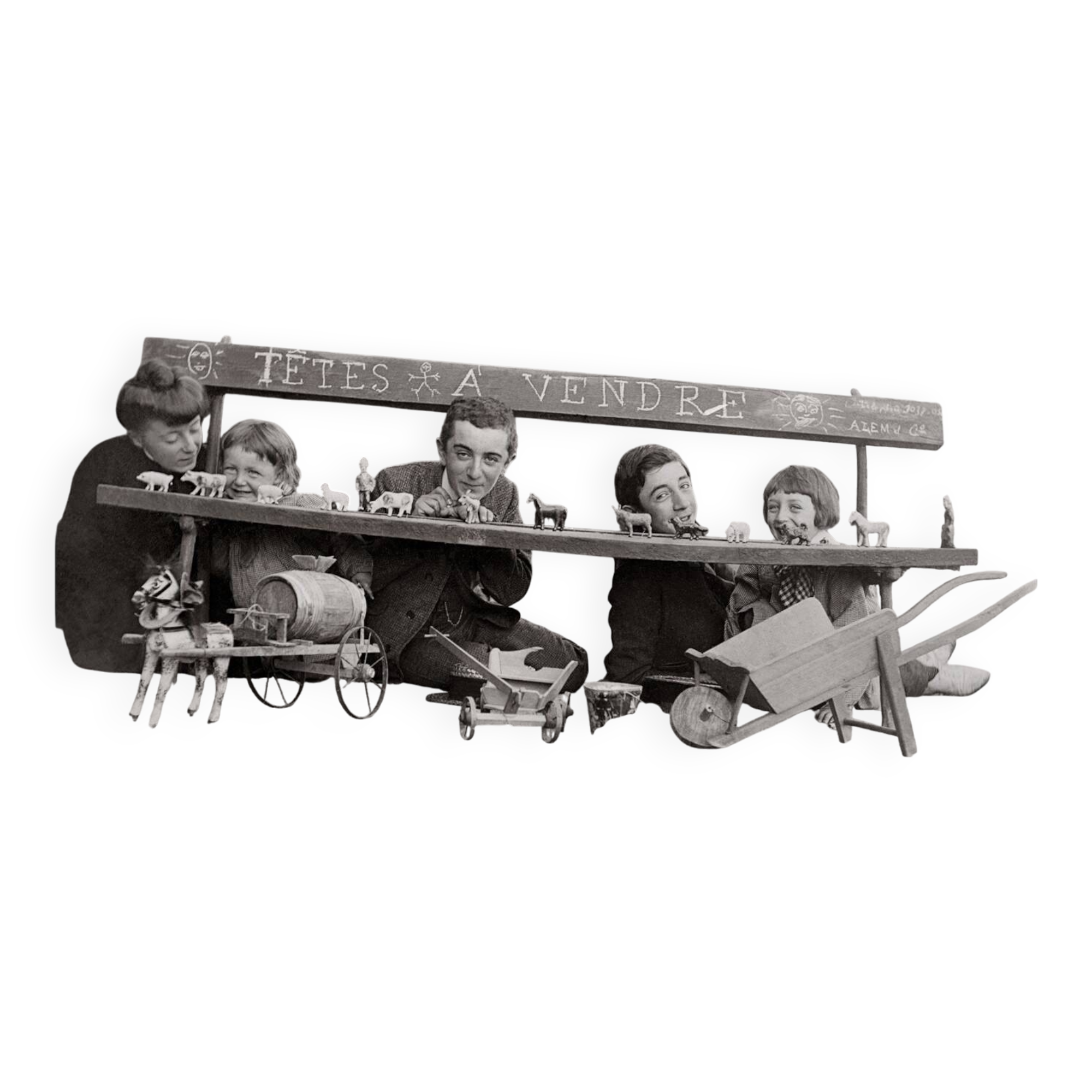 Old photo, "Children" theme, mid-20th century