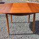 Old round extendable Scandinavian style table from the 1960s