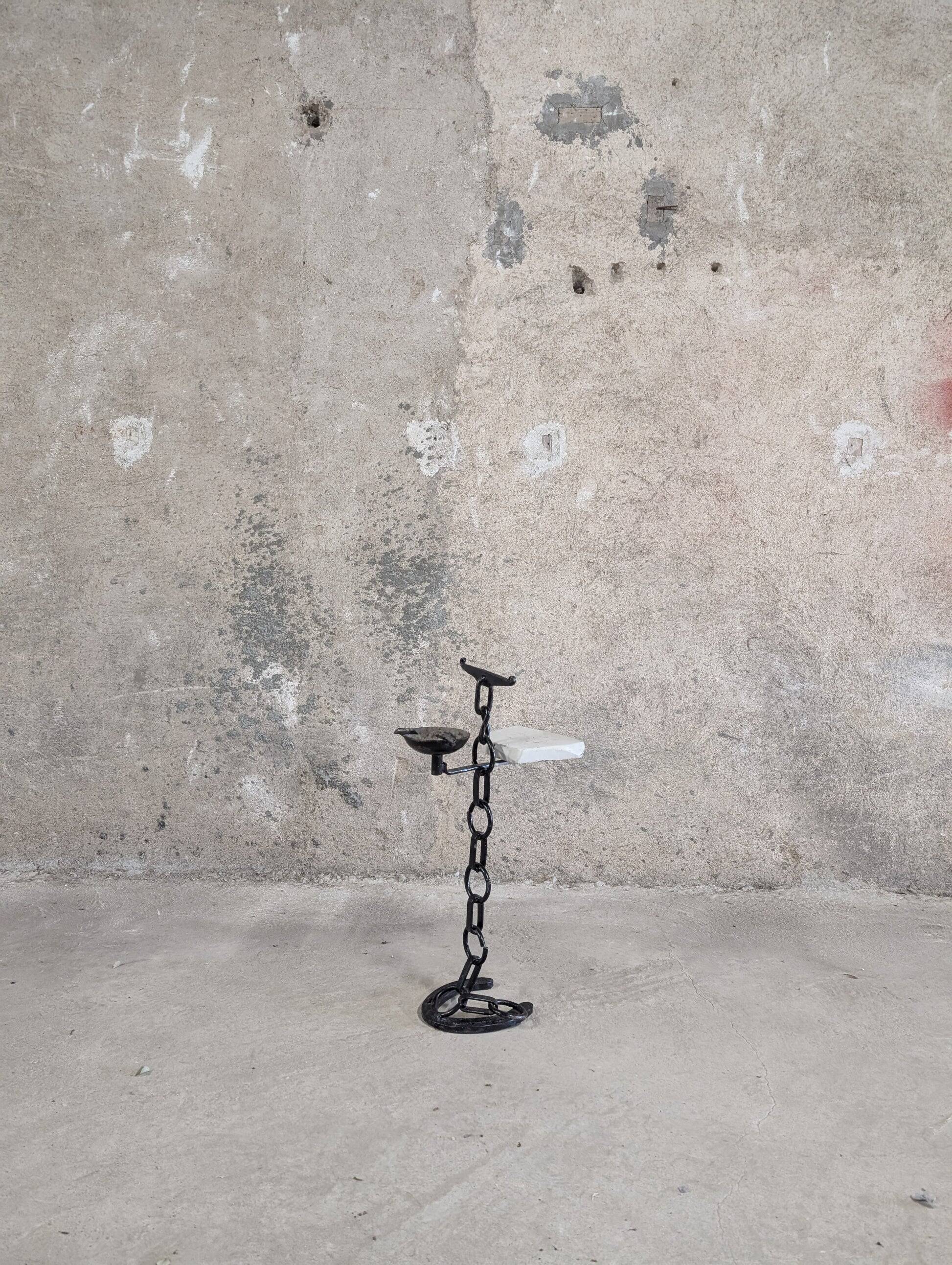 Cendrier en fer forgé