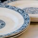 8 flat plates Salins Terre de Fer model François I