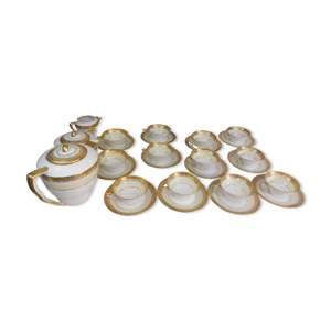 Service à café porcelaine doré