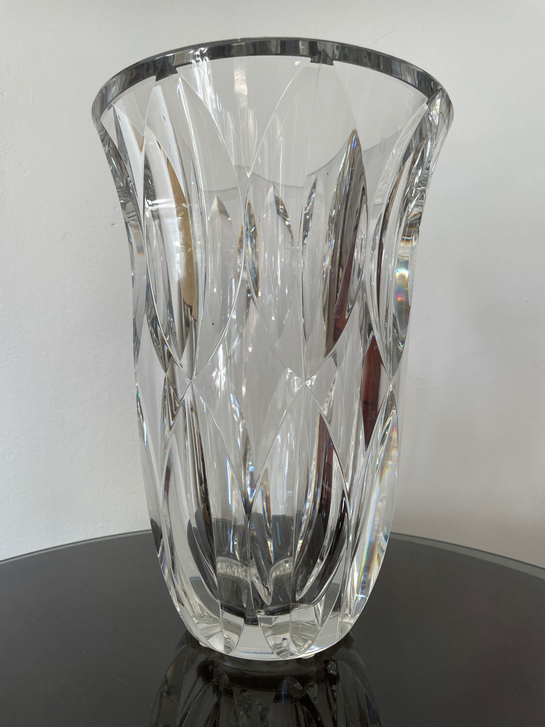 Saint Louis Art Deco "d'Artagnan" crystal vase