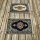 2 tapis Kashmar, Iran, anciens, en laine, noués main, 40x60 cm