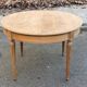 Renovated Louis XVI extendable round table from the 19th century, 260cm.