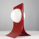 Red Acrylic Area Type Table Lamp by Neal Small, 1960s