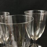 5 crystal water glasses of Baccarat XIXeme-XXeme