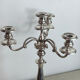 Silver-plated metal chandelier with 4 lights, Christofle