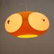 Massive Belgium Bug Eye Space Age UFO Lamp, Yellow Mid-Century Modern Light