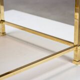 Tables d'appoint structure en laiton 1970 France vers 1970