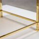 Brass structure side tables 1970 France circa 1970