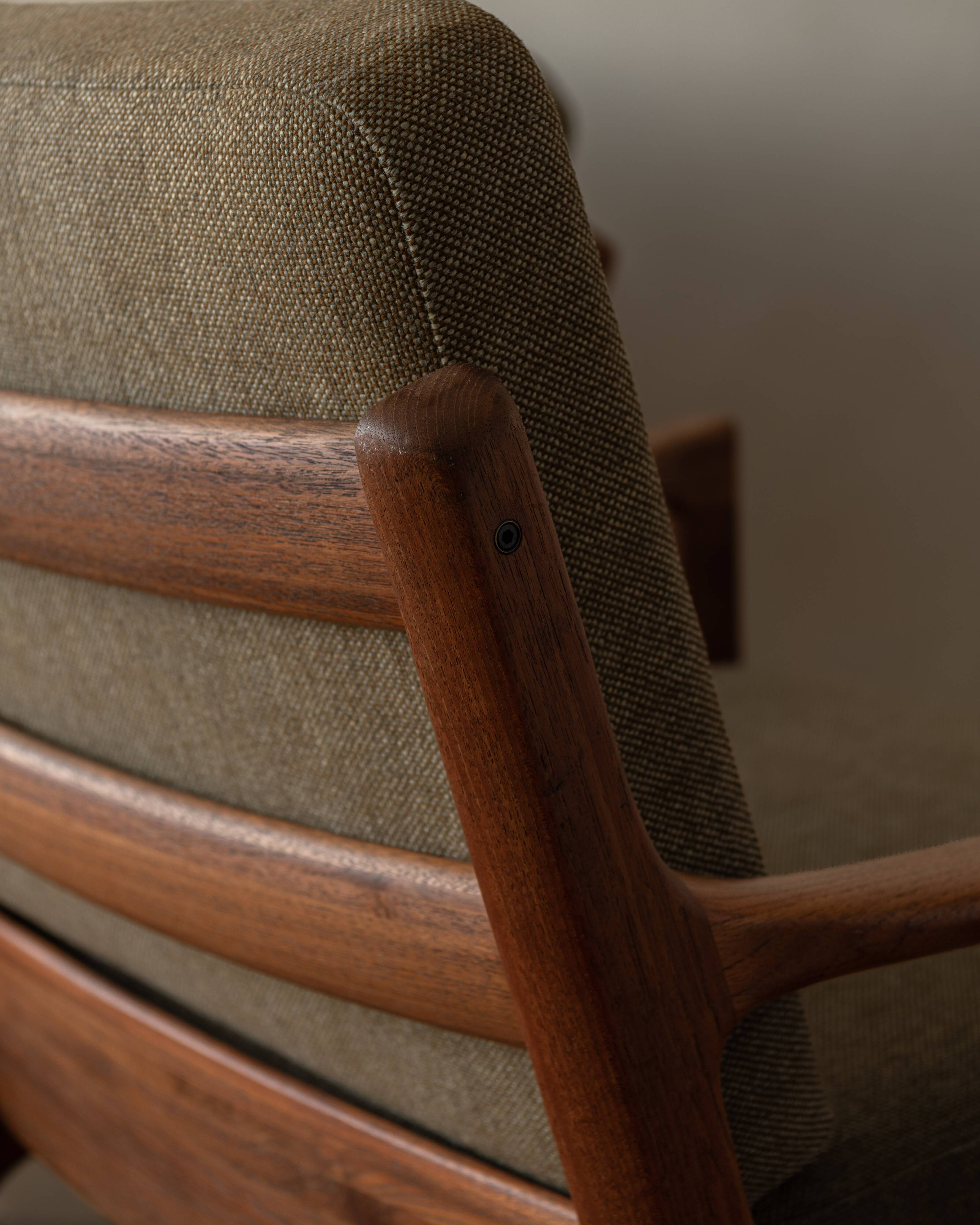 Vintage Senator Armchairs by Ole Wanscher for Cado Set of 2