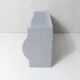 vintage grey painted wooden coat rack shelf