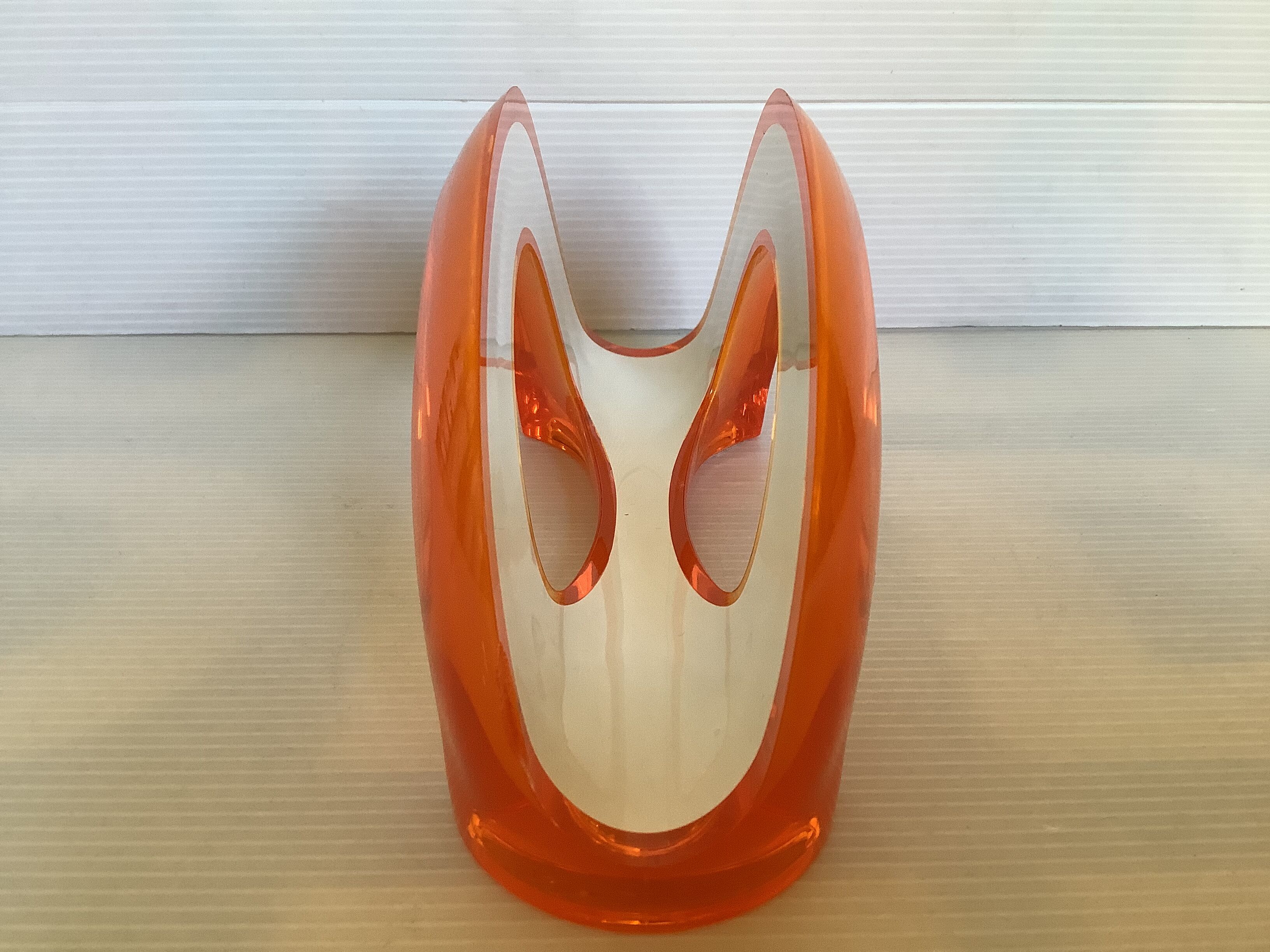 Orange guzzini mail rack made in Italy