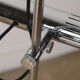 Vintage chrome metal floor lamp - 1970