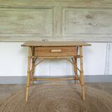 Rattan desk