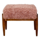 Edmund Homa stool, pink seat, long hair