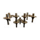 3 metal candlesticks 1970