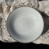 Porcelain fruit bowl, gilded