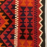 Afghan narrow Kilim Runner 384x94 cm, shabby chic, vintage decor kelim rug