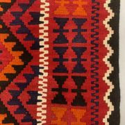 Afghan narrow Kilim Runner 384x94 cm, shabby chic, vintage decor kelim rug